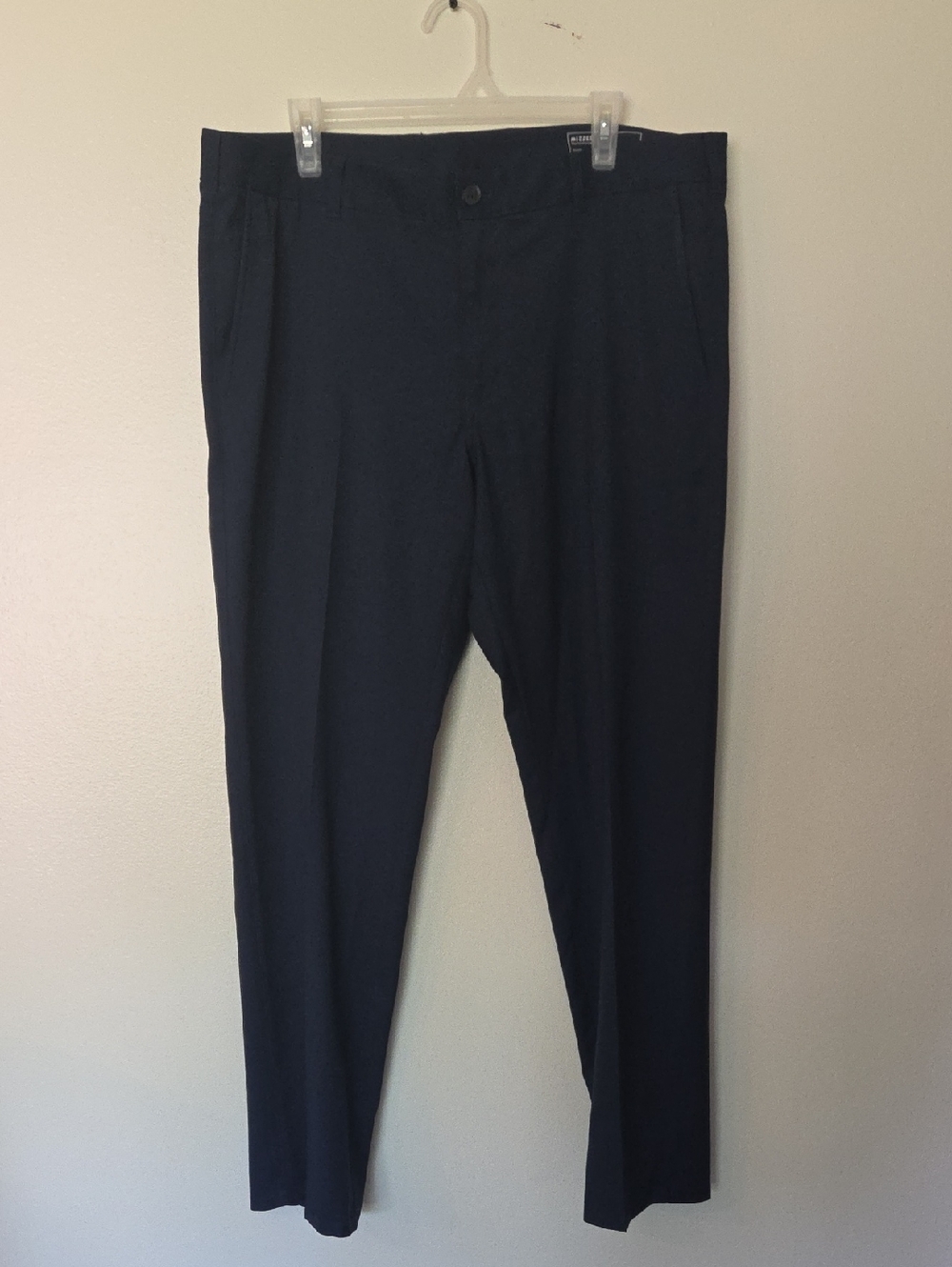Mizzen+Main Navy Slim Dress Pants